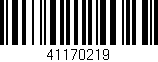 Código de barras (EAN, GTIN, SKU, ISBN): '41170219'
