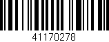 Código de barras (EAN, GTIN, SKU, ISBN): '41170278'