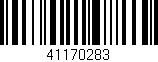 Código de barras (EAN, GTIN, SKU, ISBN): '41170283'