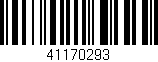 Código de barras (EAN, GTIN, SKU, ISBN): '41170293'