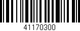 Código de barras (EAN, GTIN, SKU, ISBN): '41170300'