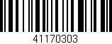 Código de barras (EAN, GTIN, SKU, ISBN): '41170303'