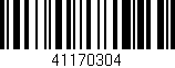 Código de barras (EAN, GTIN, SKU, ISBN): '41170304'