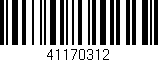 Código de barras (EAN, GTIN, SKU, ISBN): '41170312'