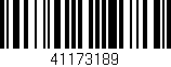Código de barras (EAN, GTIN, SKU, ISBN): '41173189'