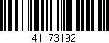 Código de barras (EAN, GTIN, SKU, ISBN): '41173192'