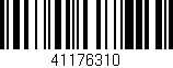 Código de barras (EAN, GTIN, SKU, ISBN): '41176310'