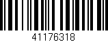 Código de barras (EAN, GTIN, SKU, ISBN): '41176318'