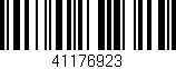 Código de barras (EAN, GTIN, SKU, ISBN): '41176923'