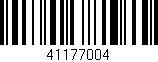 Código de barras (EAN, GTIN, SKU, ISBN): '41177004'