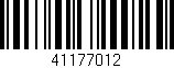 Código de barras (EAN, GTIN, SKU, ISBN): '41177012'
