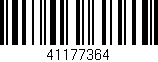 Código de barras (EAN, GTIN, SKU, ISBN): '41177364'