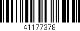 Código de barras (EAN, GTIN, SKU, ISBN): '41177378'