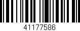Código de barras (EAN, GTIN, SKU, ISBN): '41177586'