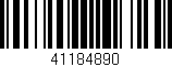 Código de barras (EAN, GTIN, SKU, ISBN): '41184890'