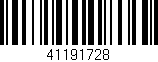 Código de barras (EAN, GTIN, SKU, ISBN): '41191728'