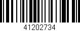Código de barras (EAN, GTIN, SKU, ISBN): '41202734'