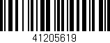 Código de barras (EAN, GTIN, SKU, ISBN): '41205619'