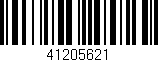 Código de barras (EAN, GTIN, SKU, ISBN): '41205621'