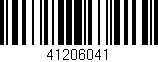 Código de barras (EAN, GTIN, SKU, ISBN): '41206041'
