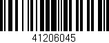 Código de barras (EAN, GTIN, SKU, ISBN): '41206045'