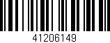 Código de barras (EAN, GTIN, SKU, ISBN): '41206149'