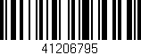 Código de barras (EAN, GTIN, SKU, ISBN): '41206795'