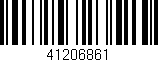 Código de barras (EAN, GTIN, SKU, ISBN): '41206861'