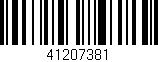 Código de barras (EAN, GTIN, SKU, ISBN): '41207381'