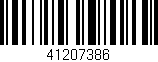 Código de barras (EAN, GTIN, SKU, ISBN): '41207386'