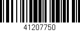 Código de barras (EAN, GTIN, SKU, ISBN): '41207750'