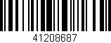 Código de barras (EAN, GTIN, SKU, ISBN): '41208687'