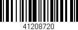 Código de barras (EAN, GTIN, SKU, ISBN): '41208720'