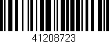 Código de barras (EAN, GTIN, SKU, ISBN): '41208723'