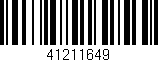 Código de barras (EAN, GTIN, SKU, ISBN): '41211649'