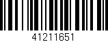 Código de barras (EAN, GTIN, SKU, ISBN): '41211651'