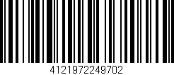 Código de barras (EAN, GTIN, SKU, ISBN): '4121972249702'