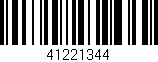 Código de barras (EAN, GTIN, SKU, ISBN): '41221344'