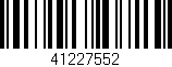 Código de barras (EAN, GTIN, SKU, ISBN): '41227552'