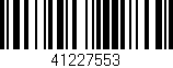 Código de barras (EAN, GTIN, SKU, ISBN): '41227553'