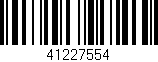 Código de barras (EAN, GTIN, SKU, ISBN): '41227554'
