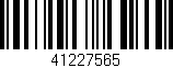 Código de barras (EAN, GTIN, SKU, ISBN): '41227565'
