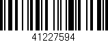 Código de barras (EAN, GTIN, SKU, ISBN): '41227594'