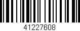 Código de barras (EAN, GTIN, SKU, ISBN): '41227608'