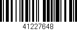 Código de barras (EAN, GTIN, SKU, ISBN): '41227648'