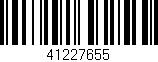 Código de barras (EAN, GTIN, SKU, ISBN): '41227655'