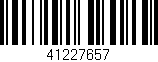 Código de barras (EAN, GTIN, SKU, ISBN): '41227657'