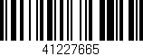 Código de barras (EAN, GTIN, SKU, ISBN): '41227665'