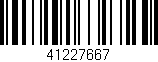Código de barras (EAN, GTIN, SKU, ISBN): '41227667'