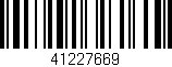 Código de barras (EAN, GTIN, SKU, ISBN): '41227669'